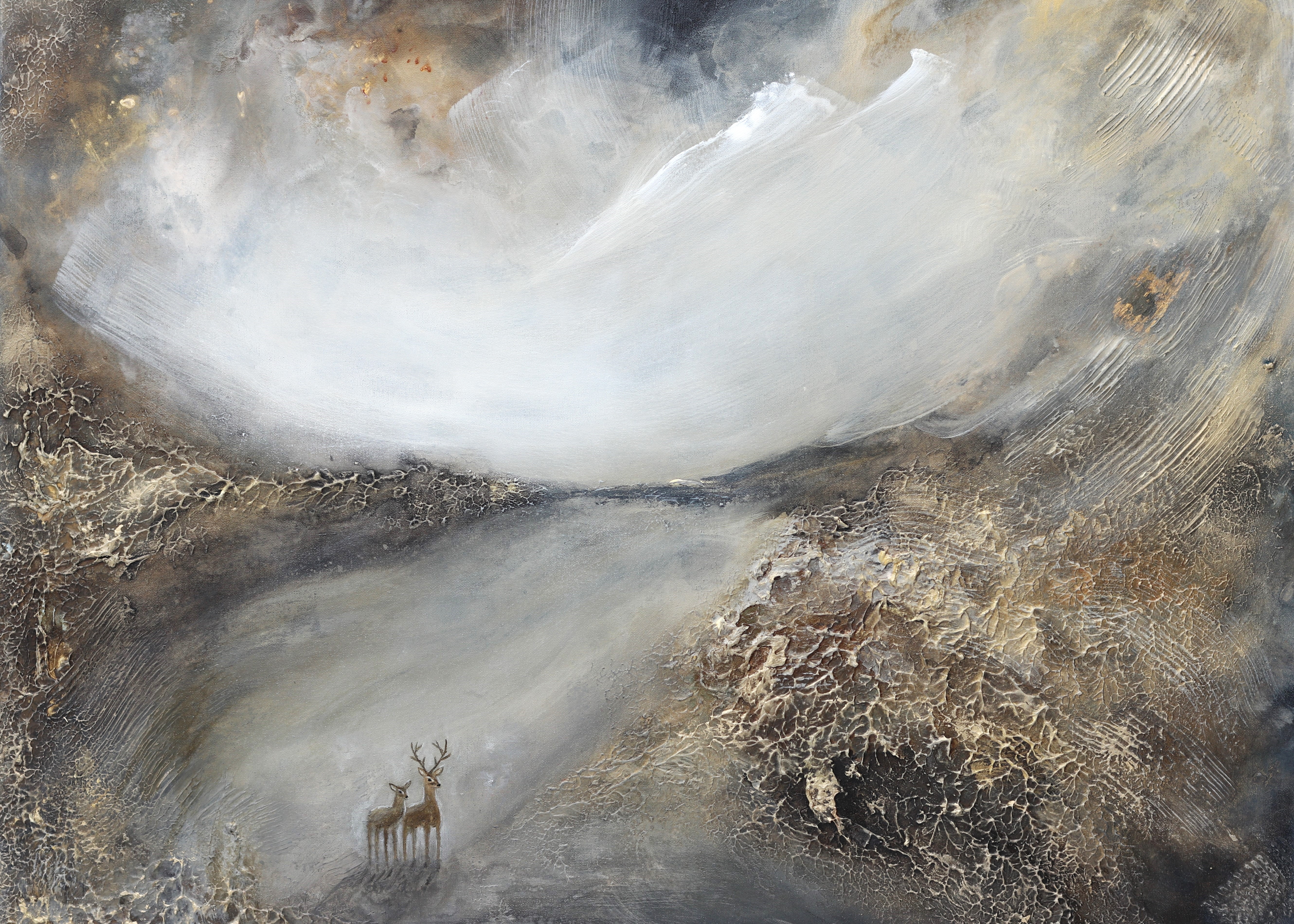 No Matter What — taideprintti 100x70cm ennakkovarauksessa, semiabstrakti, Sanna Andersson