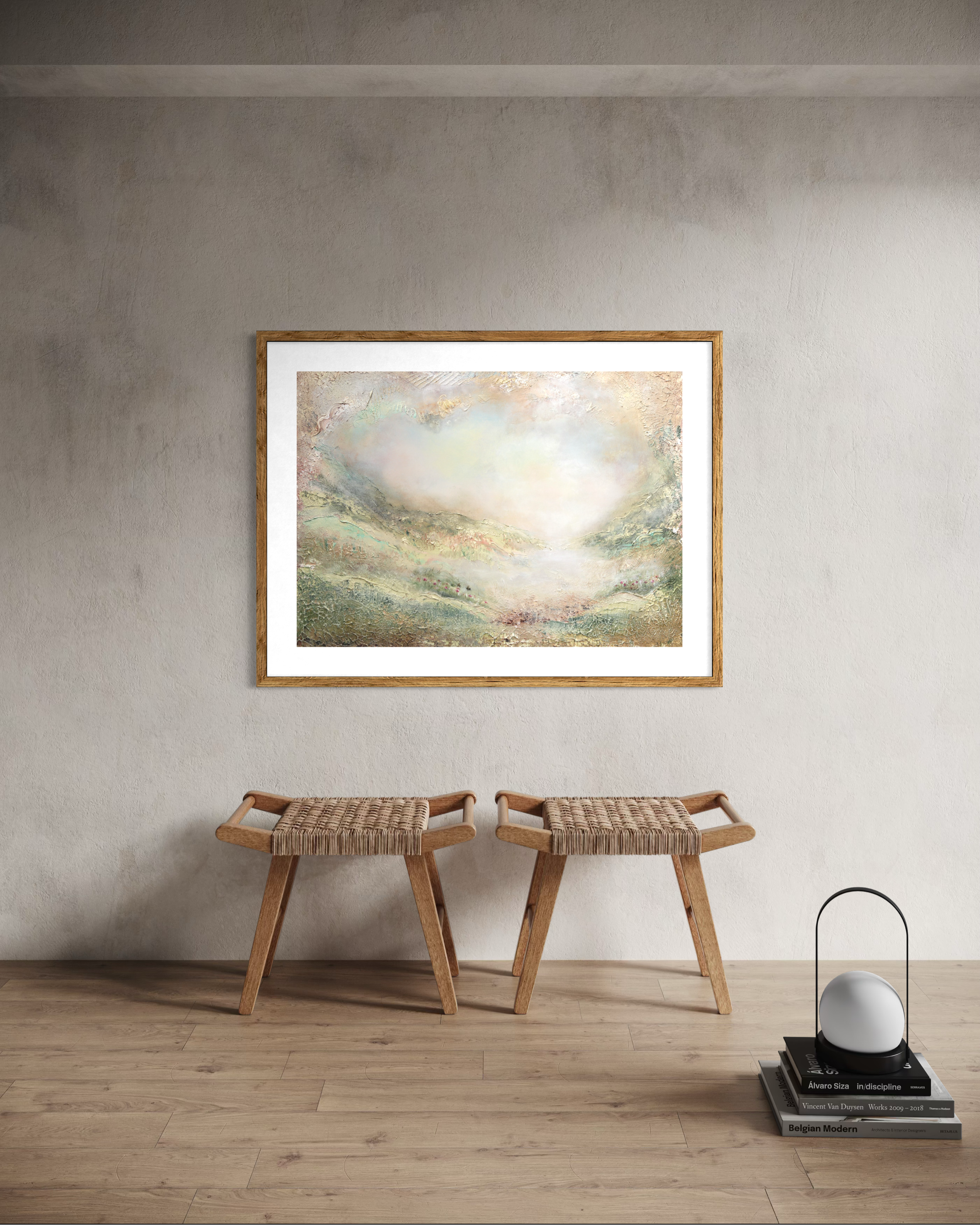 You're on the Path Either Way — new art print 100x70cm, semi-abstract, Sanna Andersson